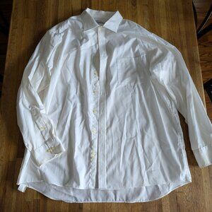 Joseph Aboud Men's 18 34/35 White Button Down Dress Shirt